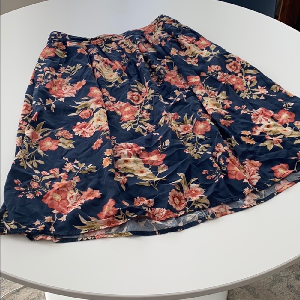 Floral Midi Vintage Skirt